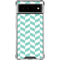 Blue White Chevron Google Pixel 6 Clear Case